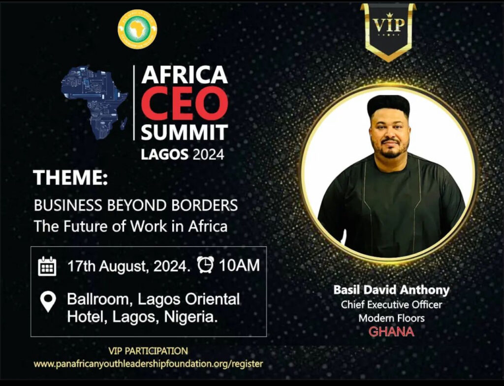 Basil David Anthony to attend the Africa CEO Summit Lagos 2024